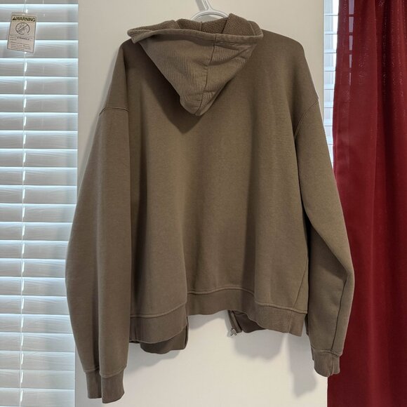 SKIMS MENS RELAXED ZIP UP HOODIE TRUFFLE - Picture 3 of 4